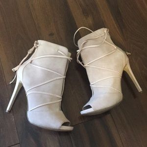 Guess booties. Peach/nude worn once